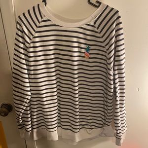 Casual comfy striped sweater